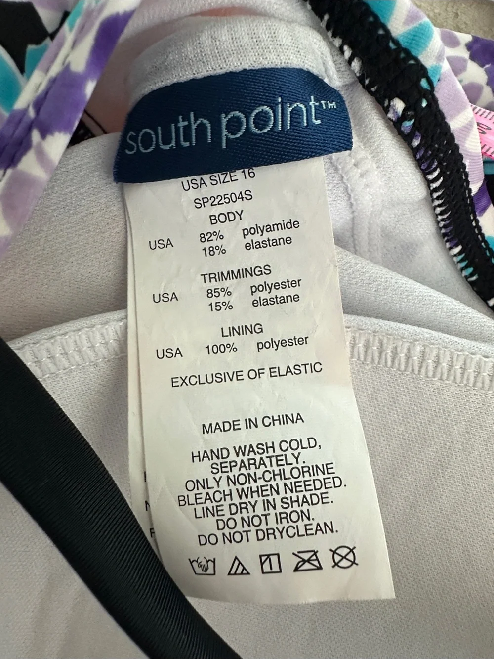 South Point Printed Tankini Swim Top with Swim Shorts